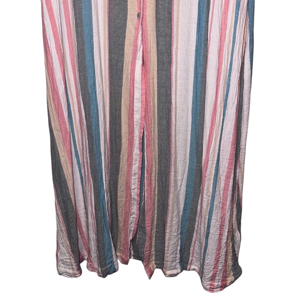 Roxy|Lagoon Button Down Striped Maxi Dress Beachy… - image 6